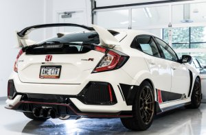 Honda Civic Type R Performance Exhaust - AWE Tuning - Cat Back, Touring Edition, Triple Diamond Black Tips, 180 Technology - Diamond Black - `17-`27